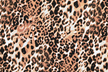 Viskose Webware Leo, Animal print, schwarz, braun, 0,5 m